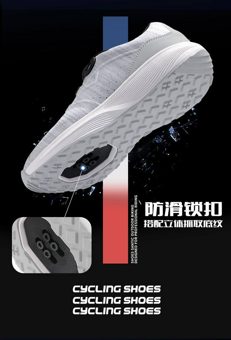 Cycling Sneaker MTB Men Sports Dirt Bike Shoes SPD Pedal Mountain Bicycle Footwear Speed Racing Man Flat Off Road Cycling Shoes