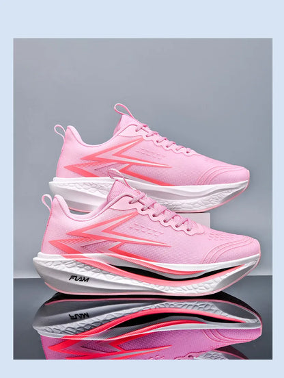 New Running Shoes Men Speciality Marathon Men's Sports Lightweight Carbon Board Women's Comfortable Athletic Nonskid Sneakers