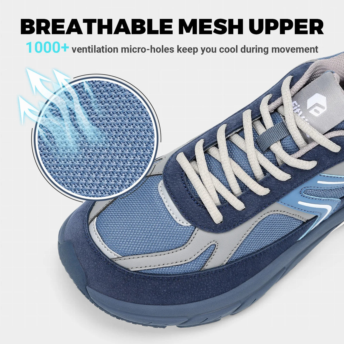 Fittington Wide Shoes For Man Walking Shoes Casual Sneakers Orthopedic Shoes Arch Support for Plantar Fasciitis Neuropathy