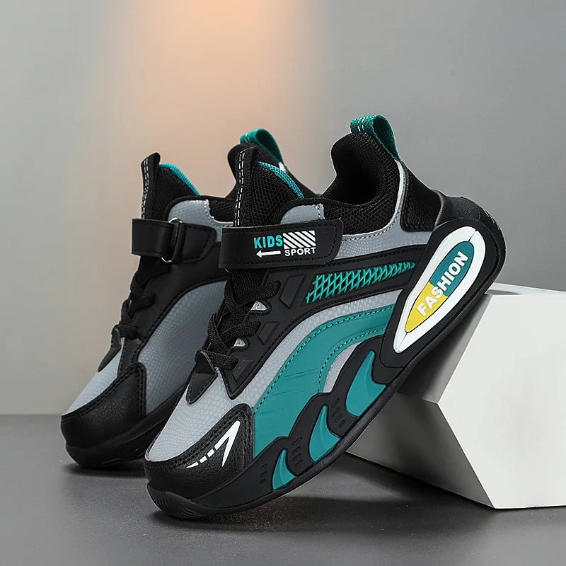 Childrens Tennis Shoes Autumn Sports Boys School Casual Sneakers Lightweight Breathable Leather New Daily Training Running Shoes