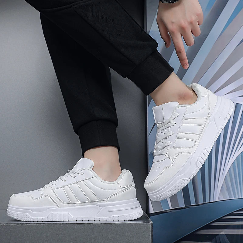 Plus Big Size 50 51 52 Mens Leather Sneakers Casual Sports Shoes Flat Skateboard Shoes Hot Sale For Dropshipping