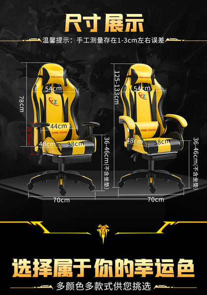 Ergonomic Gaming Chair for Computer Desk with Lumbar Support, High Back Mesh Reclining PC Chair, Adjustable Armrests for Office & Home