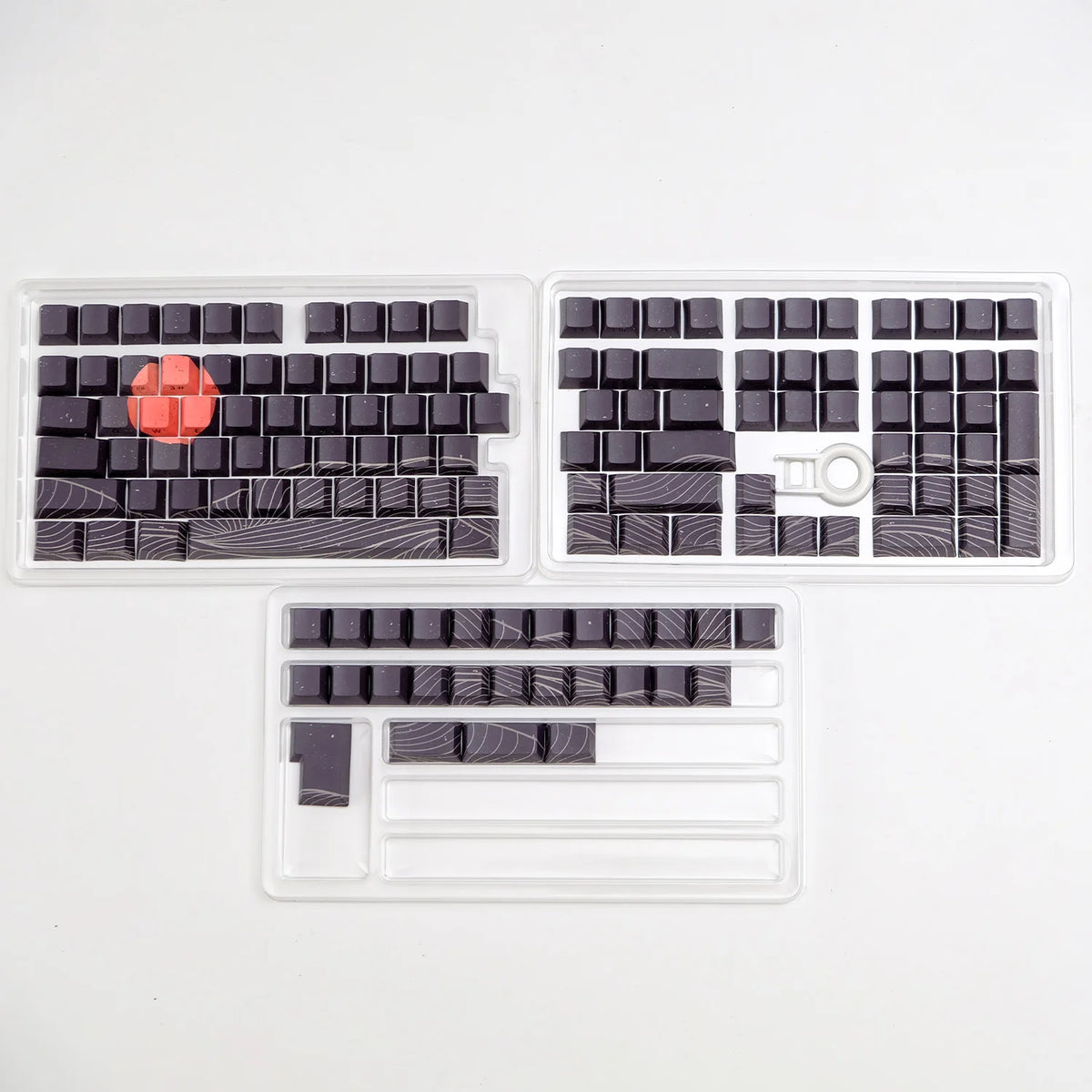KYOMOT 135 Keys PBT Side Print Keycap Double Shot Cherry Profile Shine Through Keycaps for MX Switch Games Mechanical Keyboard
