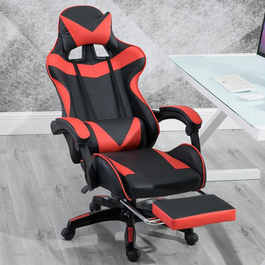 Cadeira gaming Poltrona gaming Cadeira de escritório ajustável em altura com função reclinável ajustável, orelhas de gato e almofadas