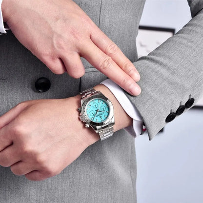 Pagani Design VK63 Fashion Men's Quartz Watch Luxury Sapphire Glass Timing Code Watch Stainless Steel Waterproof 10 Bar PD1727