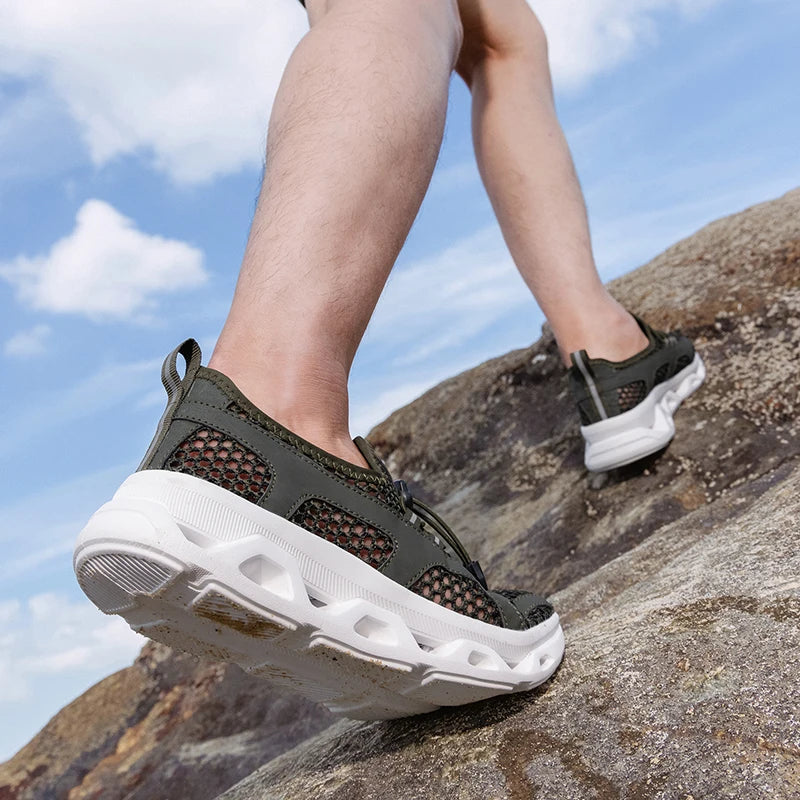 2026 Men Women Quick-Dry Wading Shoes Water Breathable AquaIn Upstream Antiskid Outdoor Sports Wearproof Beach Sneakers 39-46