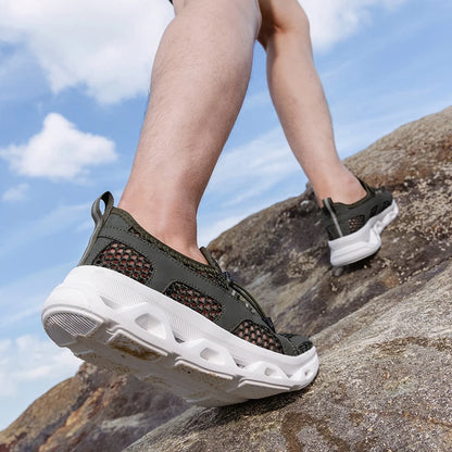 2026 Men Women Quick-Dry Wading Shoes Water Breathable AquaIn Upstream Antiskid Outdoor Sports Wearproof Beach Sneakers 39-46