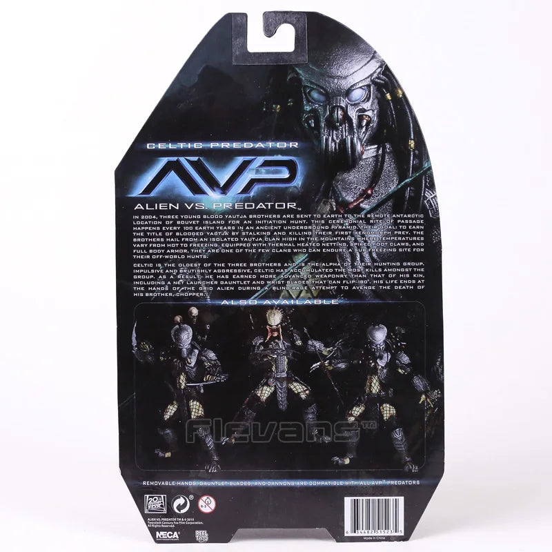 NECA AVP Alien vs. Predator Chopper Celtic Scar Predator 7" akční figurka s pohyblivými klouby, modelová hračka