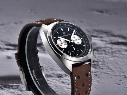 Pagani design2026fashion men's quartz watch top brand luxury sapphire VK63 men's chronograph all-steel diving relógios masculino