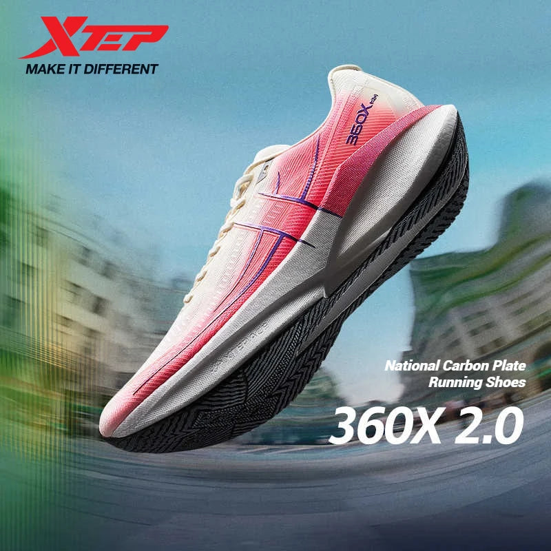 Xtep 360X 2.0 profesionální maratonské běžecké boty, pánské závodní sportovní tréninkové boty s karbonovou deskou a tlumením nárazů 975219110035