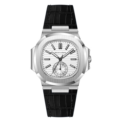 Specht & Söhne New Classic 40.8MM Ultrathin Watch For Men Japan VH60 Movt Sapphire Crystal 5980 Sports Wristwatch 50M Waterproof