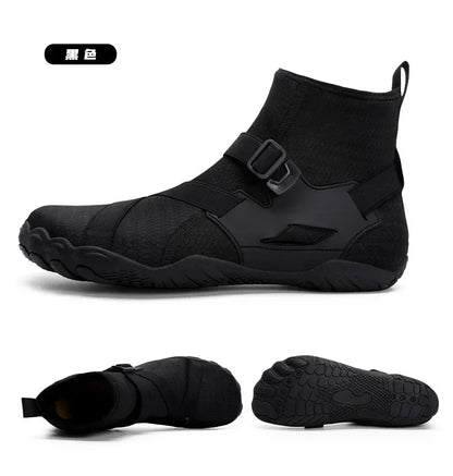 Outdoorové sportovní brodicí tenisky na turistiku, unisex plavecké boty do vody, vysoké barefoot aqua boty na pláž, fitness, potápění a surfování, sandály