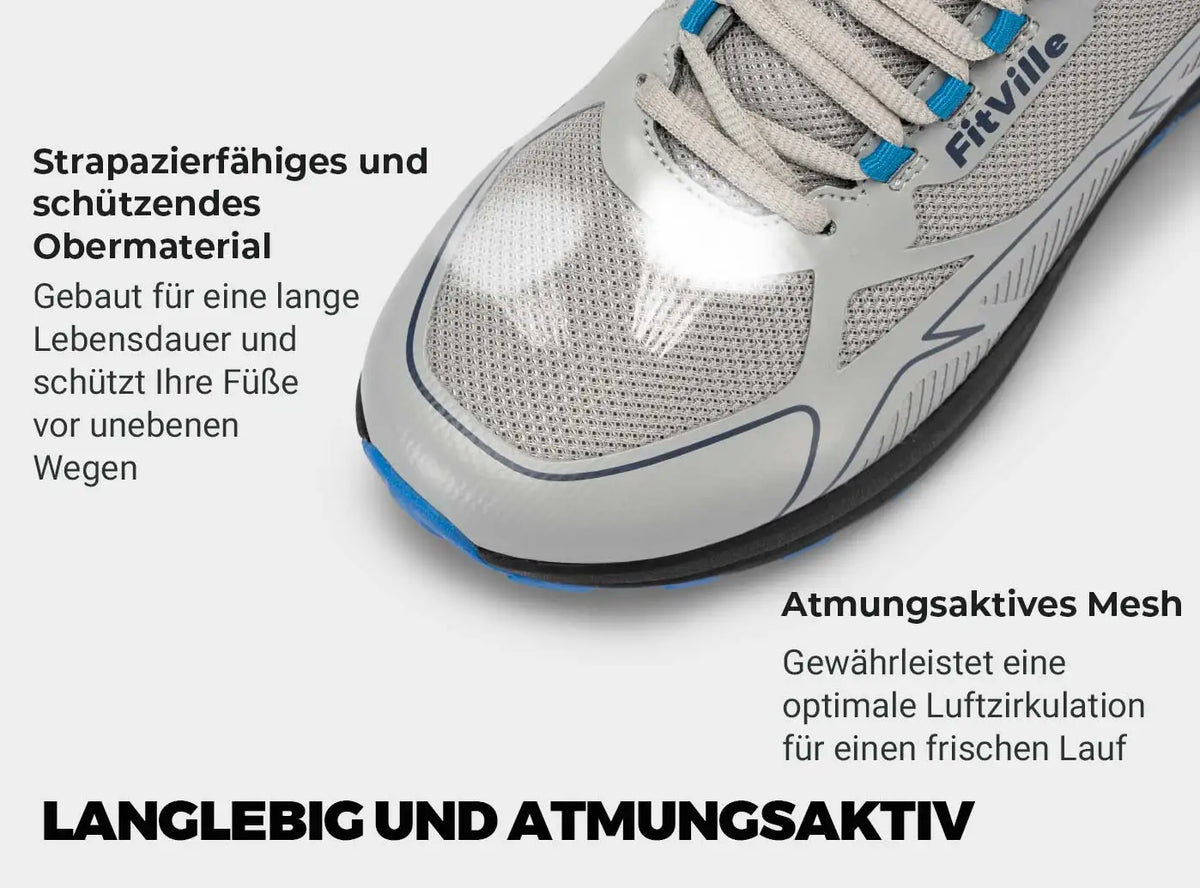 FitVille Non-Slip Trail Running Shoes Men's Sneakers Extra Wide Lightweight for Male Swollen Feet Arch Support Pain Relief