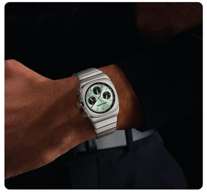 Horloge voor mannen in roestvrij staal Case Shape: Round Case