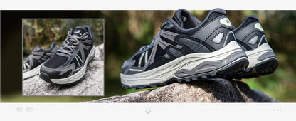 Baasploa New Men Running Shoes Outdoor Casual Lightweight Breathable Sneakers Male Cushioning Non-Slip Vintage Sports Shoes