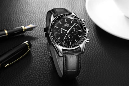 PAULAREIS P Brand Luxury Men Mechanical Watches Calendar Business Watch Mens Sports Waterproof Stainless Steel Automatic Watches