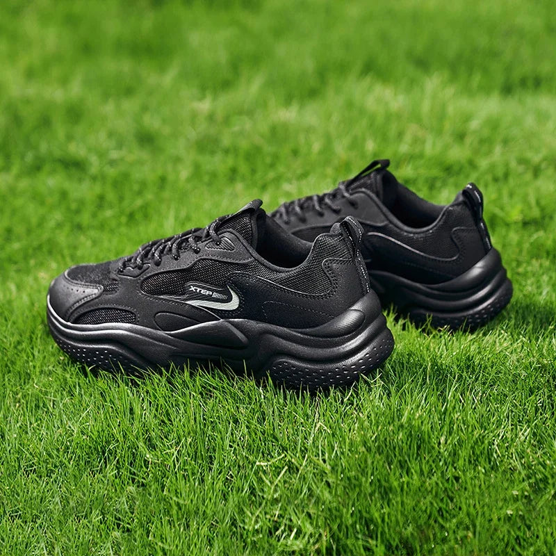 Xtep Casual Shoes For Men Summer New Mesh Breathable Thick Sole Heightened Lightweight Youth Fashion Sports Shoes 875319320001
