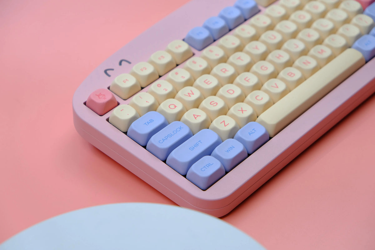 141 keys Marshmallow KOA Keycap PBT DYE Sublimation MOA Keycaps ISO 7U Japanese Korean Russian Key Caps For Mechanical Keyboard