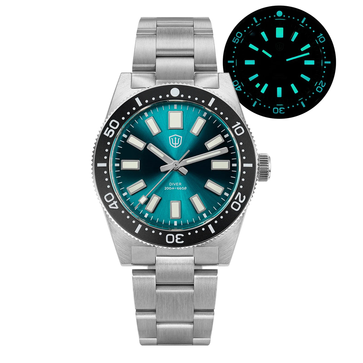 WATCHDIVES WD1965 V2 Men’s Luxury Dive Watch VH31 Quartz, Sapphire Crystal, Stainless Steel & 200M Water Resistant