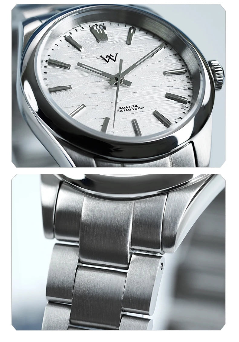 WM Watch Quartz Men Watches High Quality Sapphire 100M Waterproof AR Coated Birch Forest Series Welly Merck 36mm Watch Man WM207