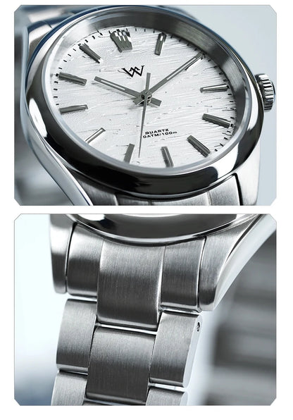 WM Watch Quartz Men Watches High Quality Sapphire 100M Waterproof AR Coated Birch Forest Series Welly Merck 36mm Watch Man WM207