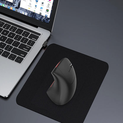 Rechargeable Bluetooth Vertical Mouse Dual-Mode Wireless Silent Gaming Mouse for Windows, Mac OS & Laptop, Ergonomic 2400 DPI Computer Mouse