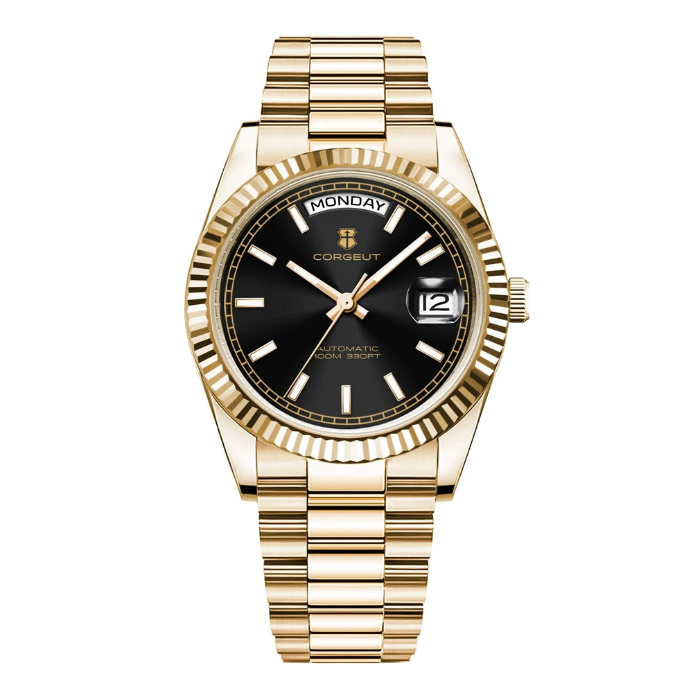 Reloj de lujo Corgeut de 36MM para hombre ST1644, reloj de pulsera mecánico automático con cristal de zafiro, relógio masculino 10BAR, para natación y vestir