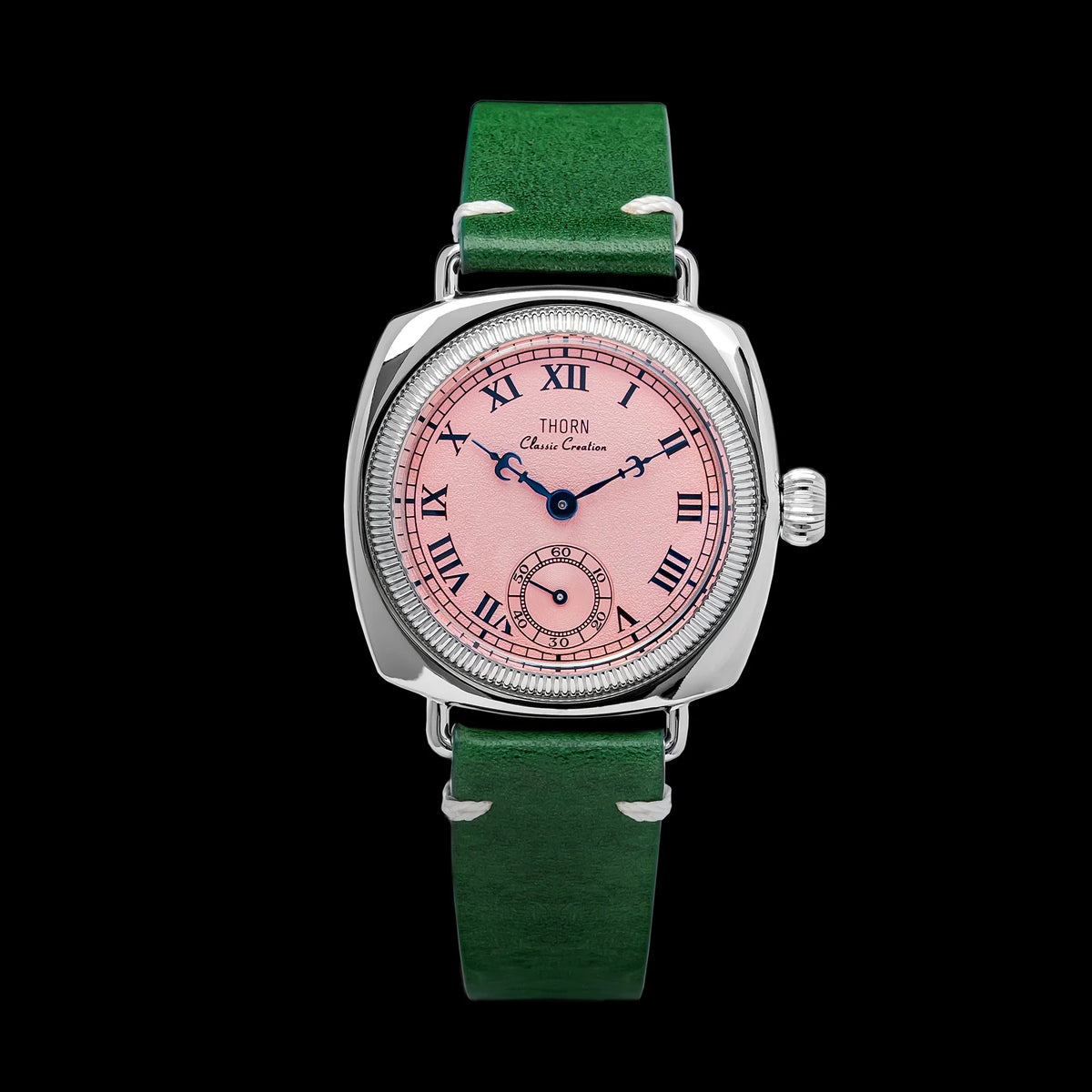 THORN  T002 Watch Tribute To Classic Oyster Style Antique Pillow Shaped Watch, Retro Watch, Men's and Women's Couple Watches