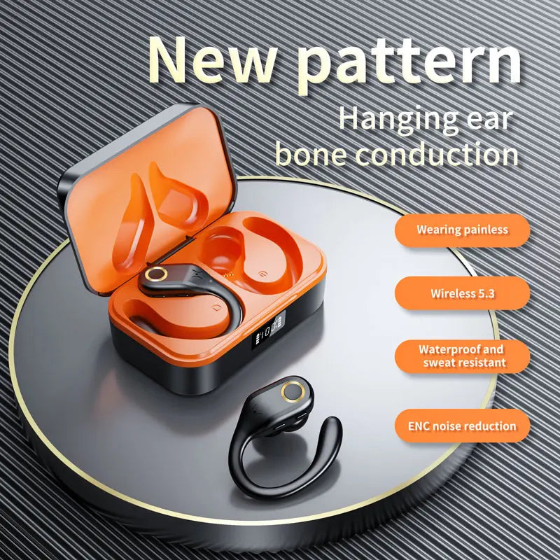 Newest ANC Wireless Bluetooth 5.3 TWS Earbuds – Noise Cancelling Earphones with Dual Mic ENC, Deep Bass, IP57 Waterproof, 40H Playtime