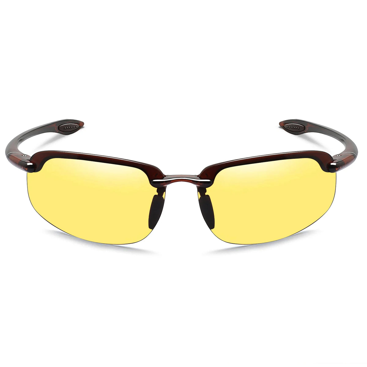 JULI Sports Sunglasses for Men Women TR90 Rimless Frame UV400 Protection for Cycling Running Fishing Baseball Driving 8001
