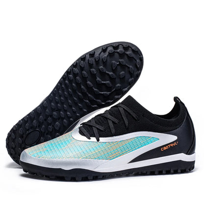 New Men Soccer Shoes Professional Society Turf Training Football Field Boots Non-Slip TF/FG Indoor Football Shoes 32-45