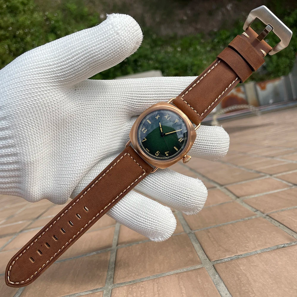 STEELFLIER Official SF760S Luxury Bronze Mechanical Watch NH35 Movt Sapphire Crystal Swiss Luminous 20Bar Waterproof Wristwatch