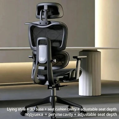 Ergonomic Office Chair Adjustable Recliner Gaming Computer Chair with Lumbar Support, 360° Swivel Wheels, Comfortable Executive Desk Chair