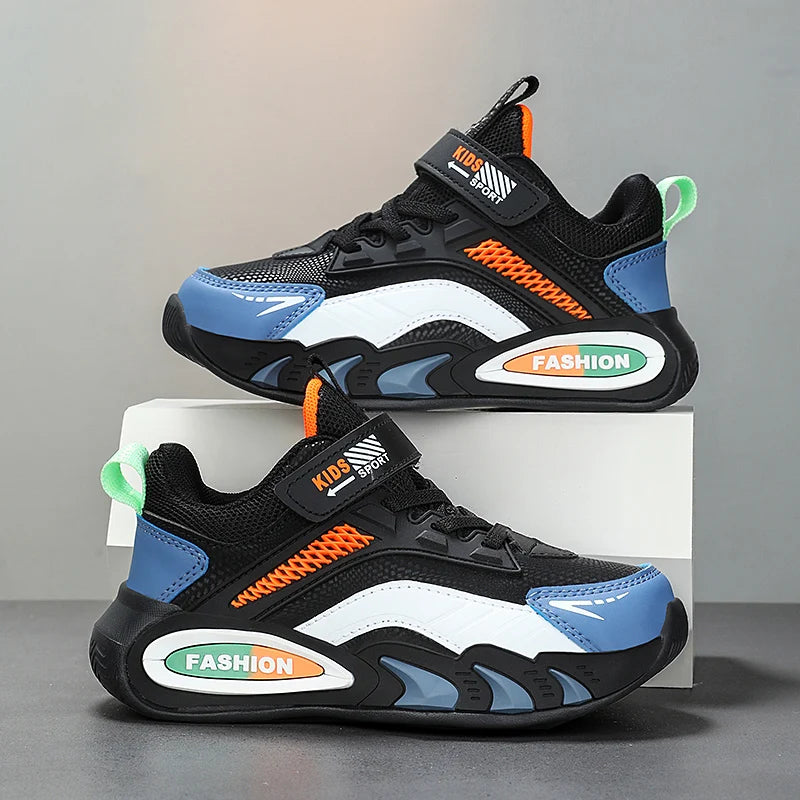 Childrens Tennis Shoes Autumn Sports Boys School Casual Sneakers Lightweight Breathable Leather New Daily Training Running Shoes