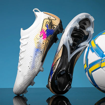 New Men Soccer Shoes Grass Ultralight Sport Comfortable Adult Non-Slip Football Boots Outdoor Cleats Sport Futsal Training Match
