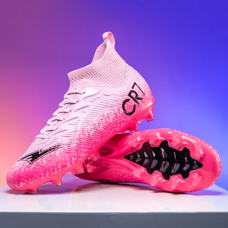 Autumn Hot Selling Shock-absorbing Adult Football Shoes Soft and Stable Sports Shoes Rebound Wrapped Lightweight Nail Shoes