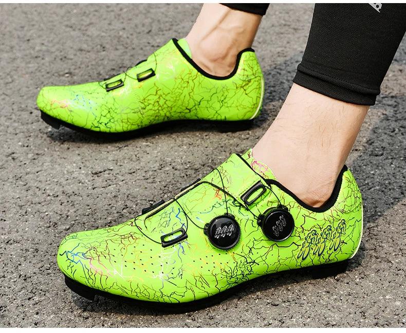 Professional Cycling Shoes Road Bike Men Racing Contest Self-Locking Speed Bicycle Sneakers Women Spd Cleats Cycling Footwear