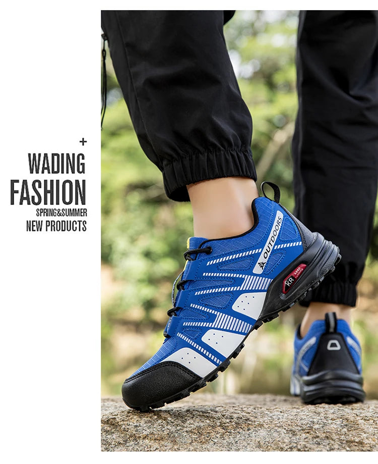 Men's Hiking Shoes Waterproof Non-slip All-terrain Outdoor Sports Shoes Hiking Camping Tactical Training Shoes Bicycle Shoes