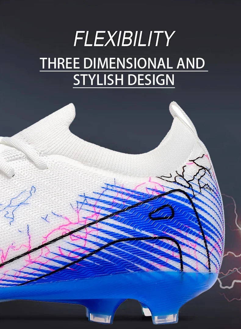 New Men's Soccer Shoes Training Wholesale Top Football Boots Sneakers FG Quality Cleats Non-Slip Drop Shipping Unisex Adult