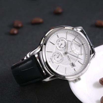 BERNY Luxury Automatic Mechanical Watch for Men Calendar Sapphire MIYOTA 9110 Dress Business Wristwatch High-end Men's Watches