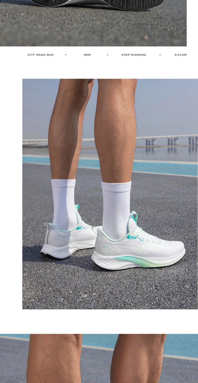 Xtep Light Wing 3 Running Shoes For Men 2025 Summer Fashion Cushion Shock Absorption Lightweight Advanced Sneakers 875219110034