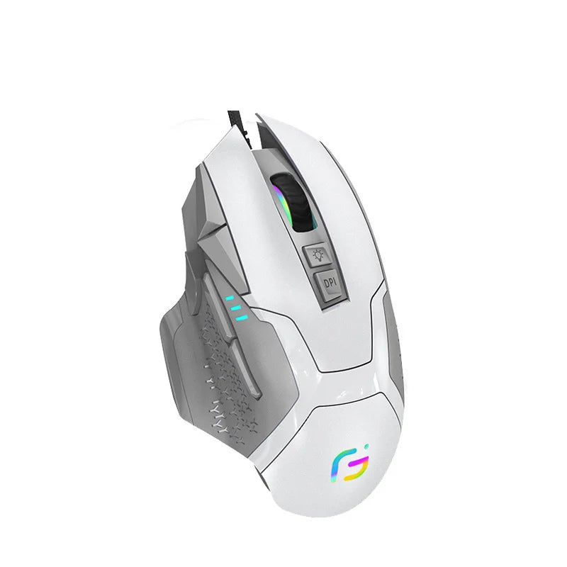 Wired Gaming Mouse 12000 DPI with Macro Programming, RGB Backlight & 10 Buttons