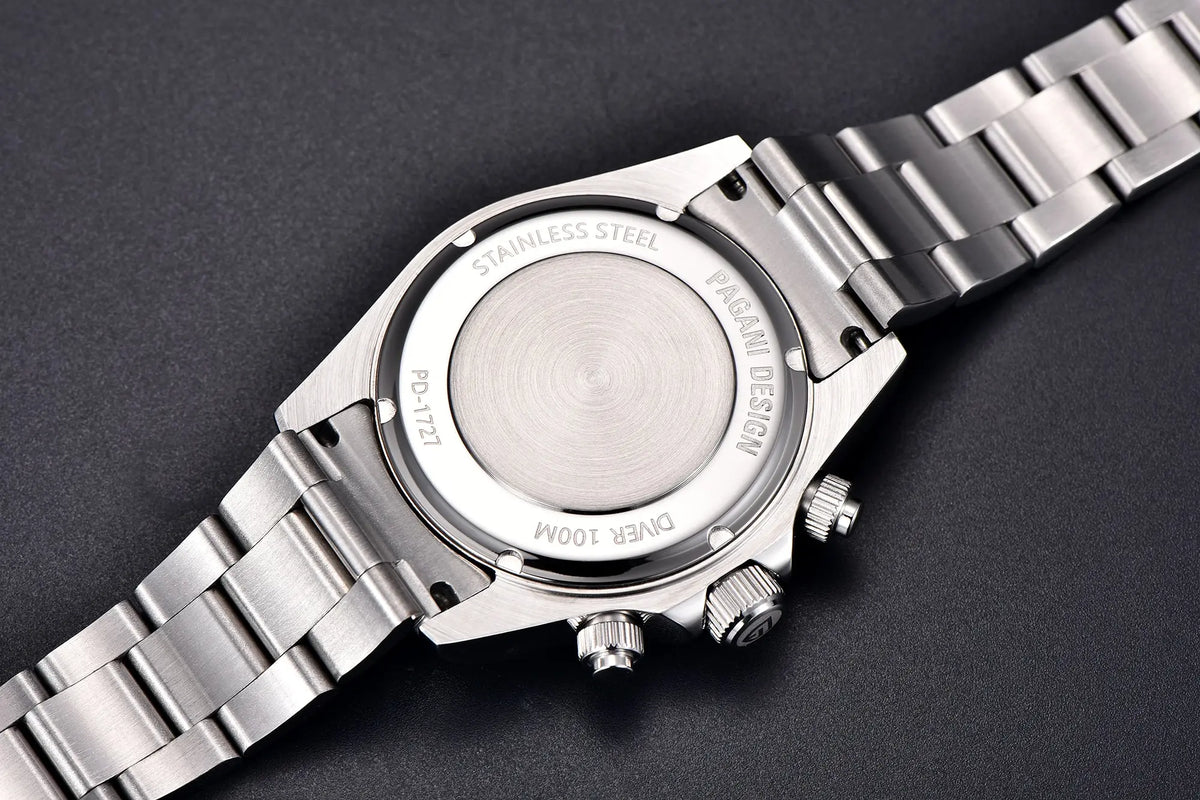 Pagani Design VK63 Fashion Men's Quartz Watch Luxury Sapphire Glass Timing Code Watch Stainless Steel Waterproof 10 Bar PD1727