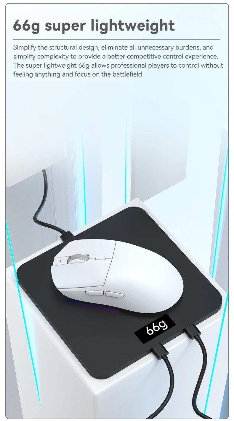 Ratón inalámbrico AJAZZ AJ139Pro/AJ139V2MC con chipset PMW3395/PAW3311, 12000-26000Dpi, ratón gaming profesional
