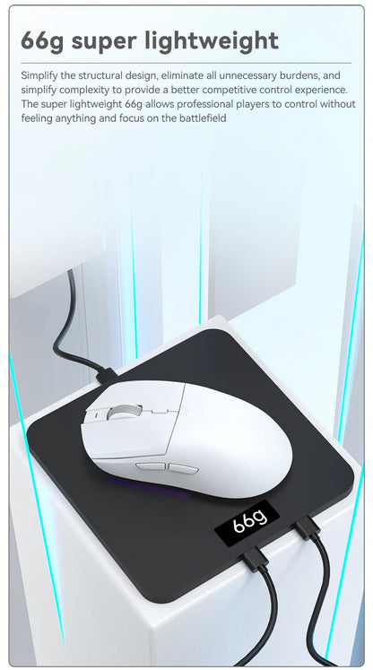 Ratón inalámbrico AJAZZ AJ139Pro/AJ139V2MC con chipset PMW3395/PAW3311, 12000-26000Dpi, ratón gaming profesional