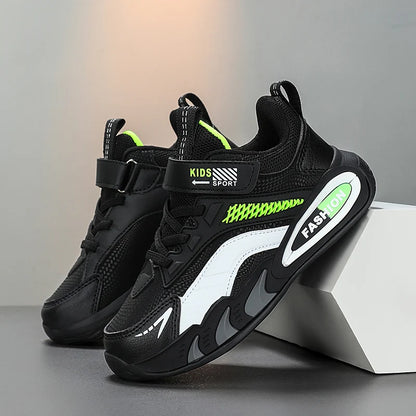 Childrens Tennis Shoes Autumn Sports Boys School Casual Sneakers Lightweight Breathable Leather New Daily Training Running Shoes