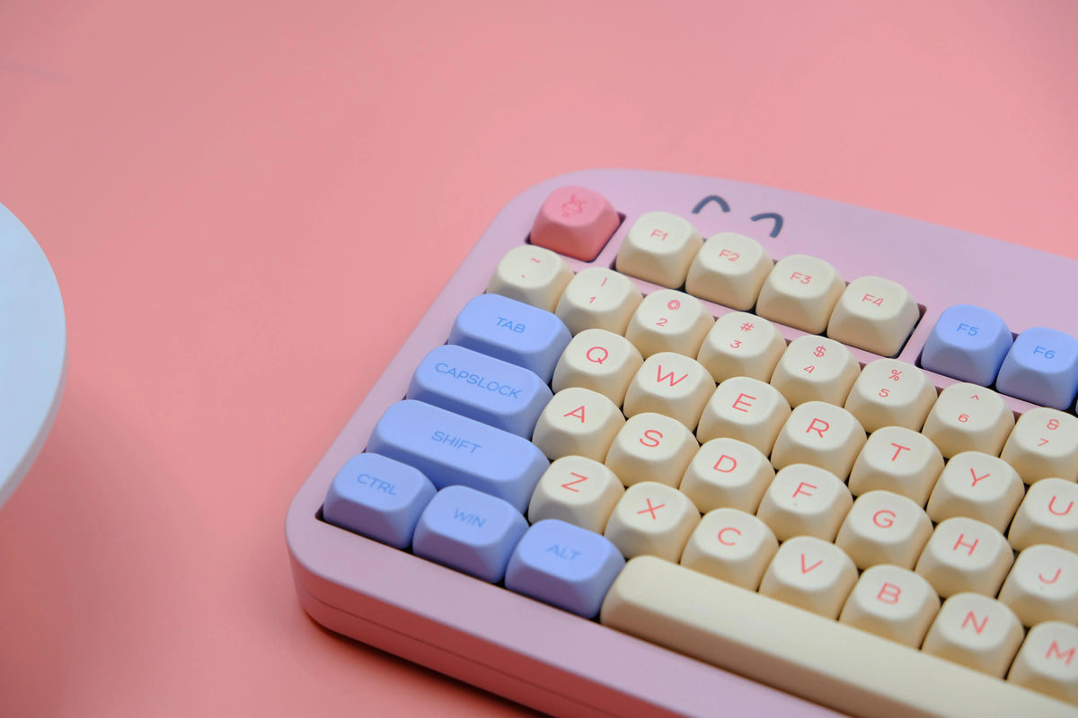 141 keys Marshmallow KOA Keycap PBT DYE Sublimation MOA Keycaps ISO 7U Japanese Korean Russian Key Caps For Mechanical Keyboard