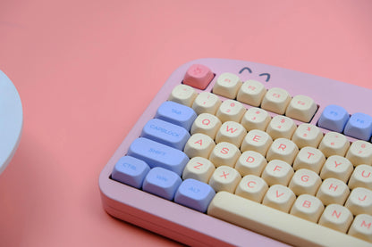 141 keys Marshmallow KOA Keycap PBT DYE Sublimation MOA Keycaps ISO 7U Japanese Korean Russian Key Caps For Mechanical Keyboard