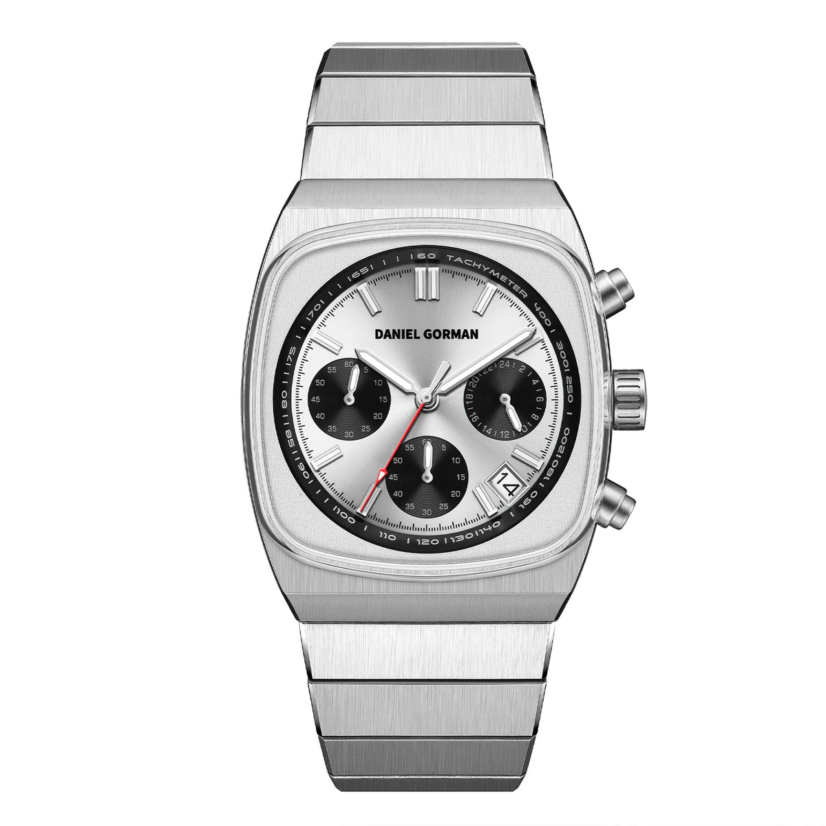 Horloge voor mannen in roestvrij staal Case Shape: Round Case