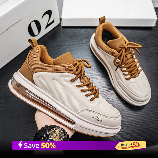 Air Cushion Men's Sports Running Shoes, Casual Breathable Lightweight Women's Comfortable Athletic Nonskid Walking Sneakers